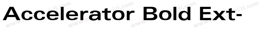 Accelerator Bold Ext字体转换